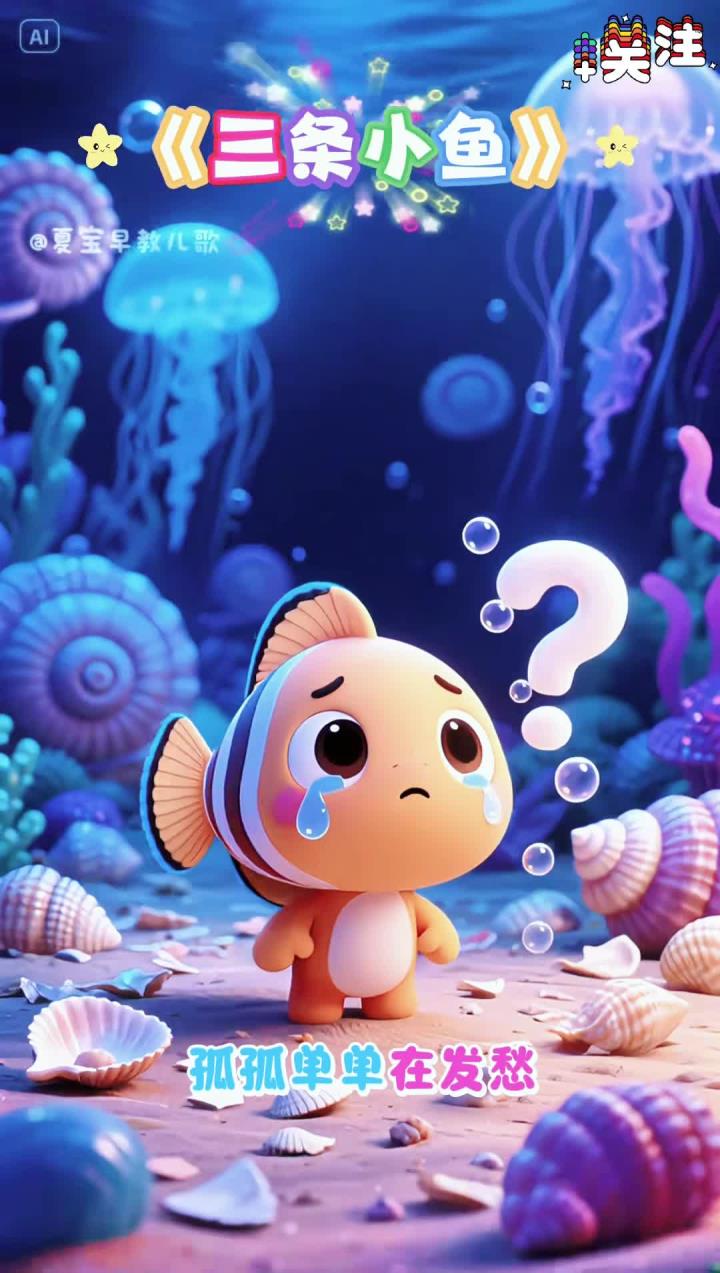 《小鱼水中游》早教儿歌