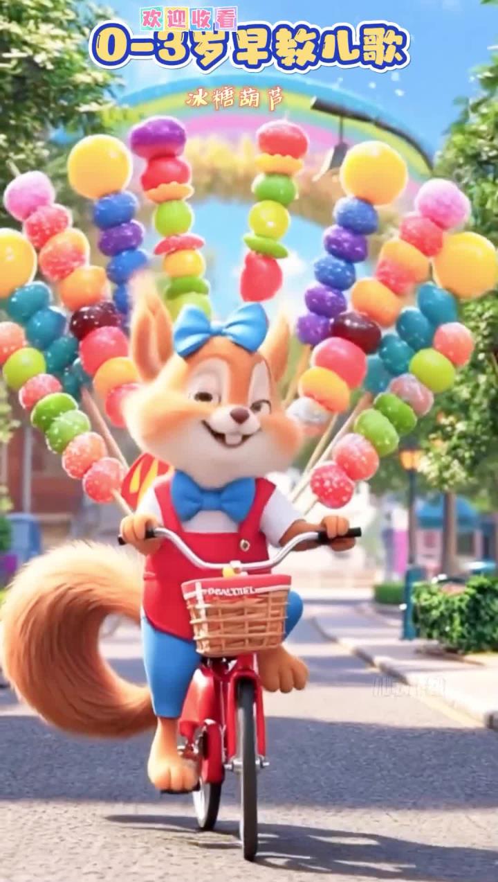 0到3岁早教儿歌:冰糖葫芦 儿歌多多0-3岁儿歌大全 100首最火儿歌直播 冰糖葫芦