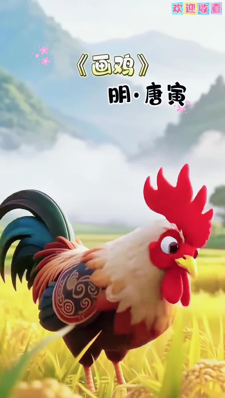 《画鸡》