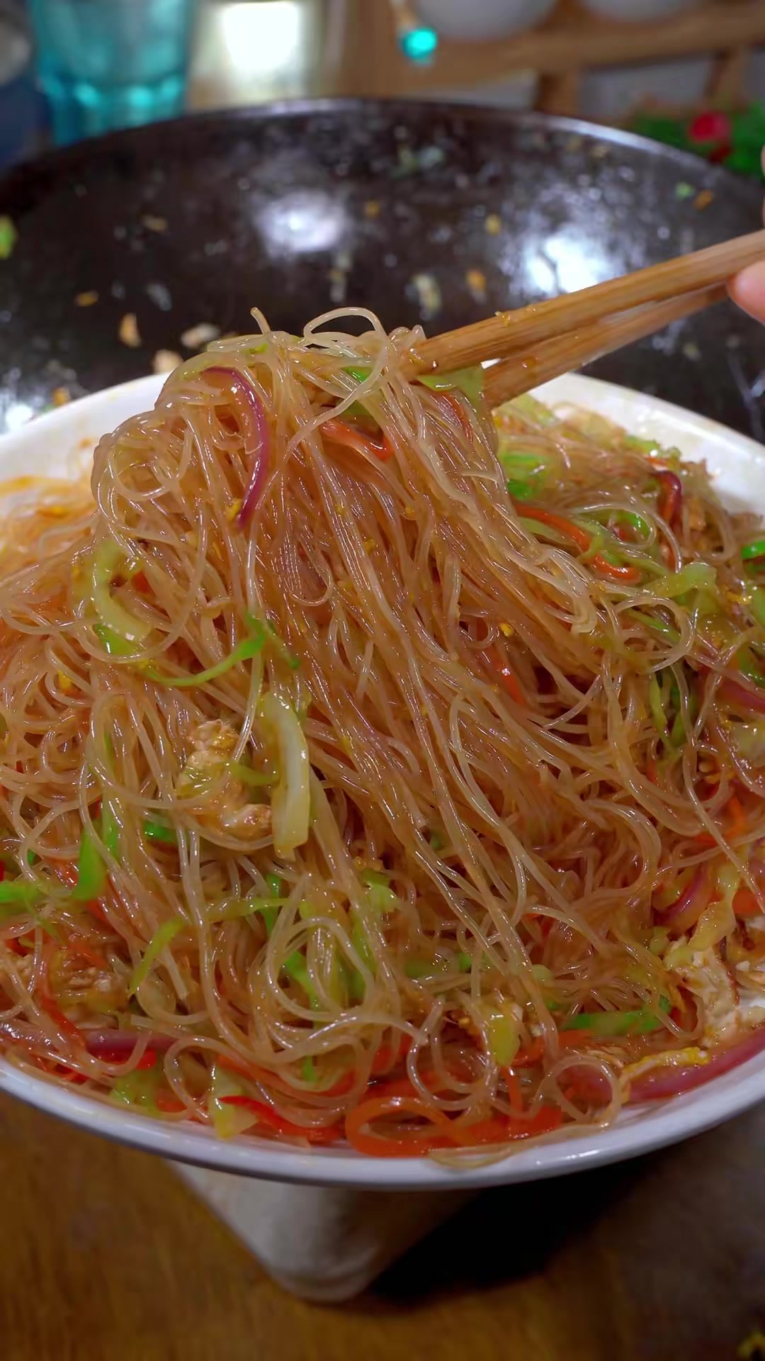 你要是想吃炒米粉了，像我这样在家做，干净又放心