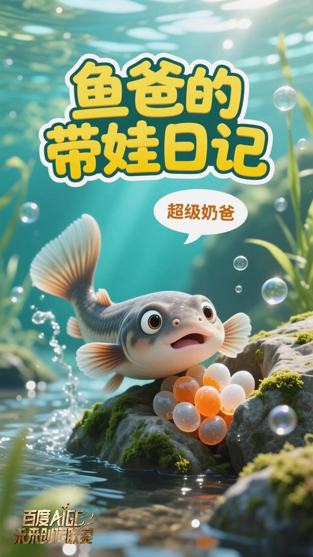 雄娃娃鱼的护卵本能:岩石缝隙中的守护者与孵化助手