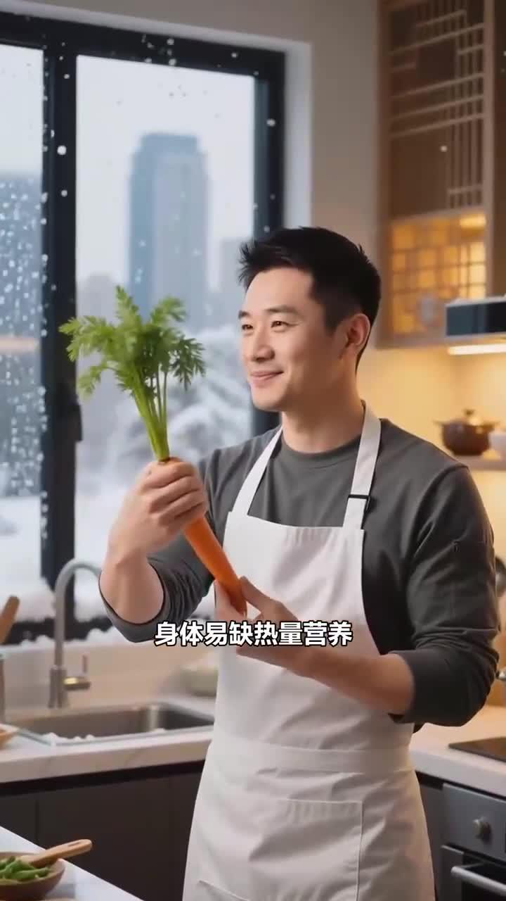 大雪吃羊肉炖土豆加胡萝卜,补热量添营养,健康养生冬食佳～