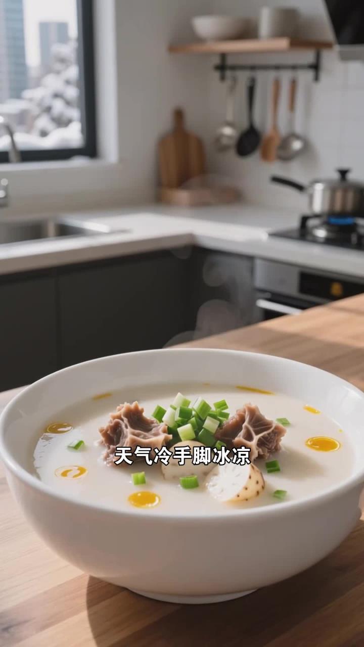 牛尾山药汤一锅,暖身驱寒养出温暖好体质