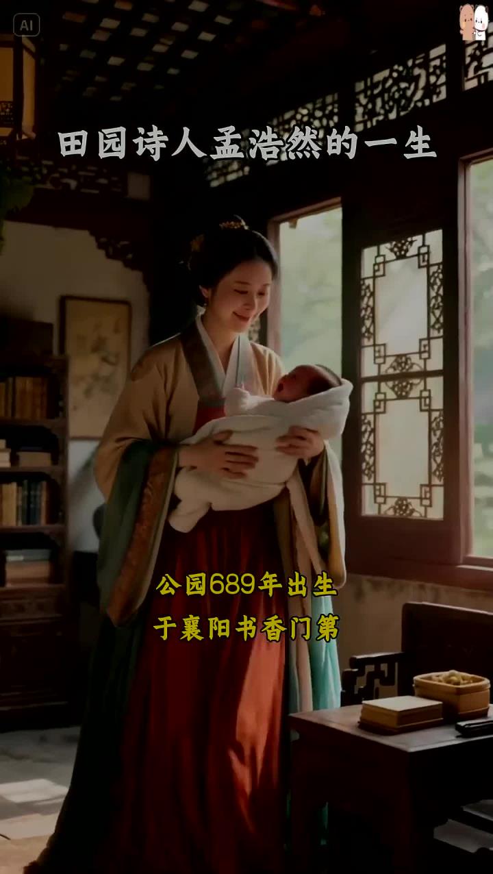 1分40秒带你走完，山水田园诗人孟浩然的一生