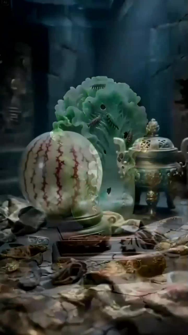 据估算，慈禧太后陪葬的翡翠白菜价值，约相当于现在3亿人民币 (1)