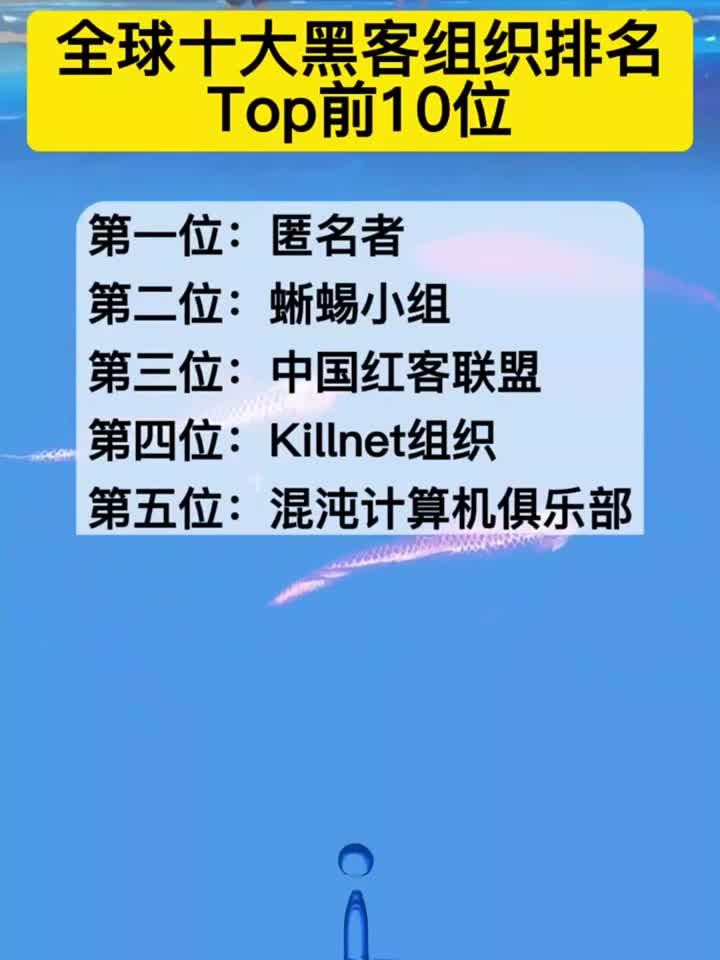 全球十大黑客组织排名前十!