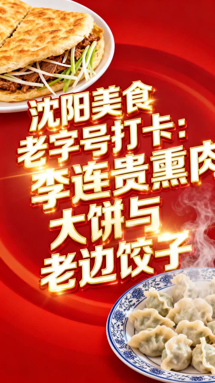 沈阳美食老字号打卡:李连贵熏肉大饼与老边饺子