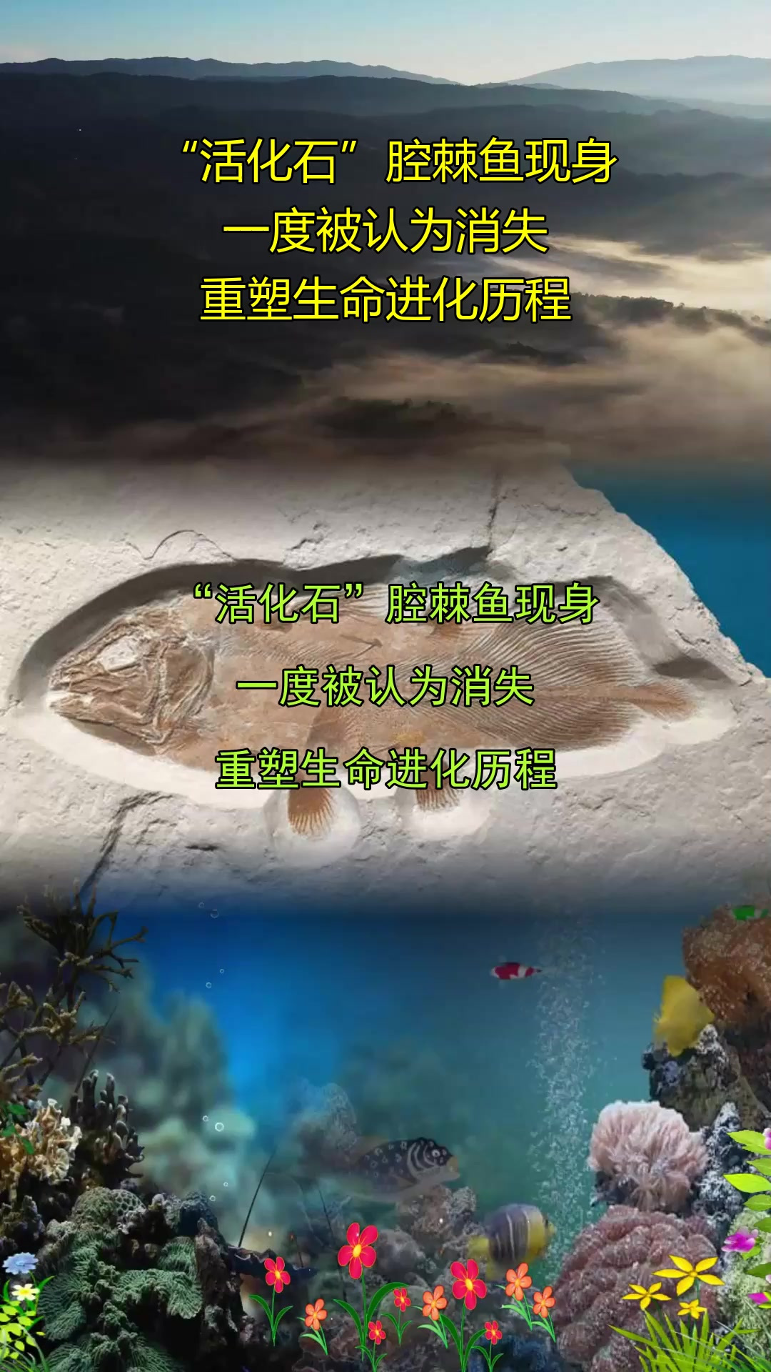 “活化石”腔棘鱼现身，一度被认为消失，重塑生命进化历程