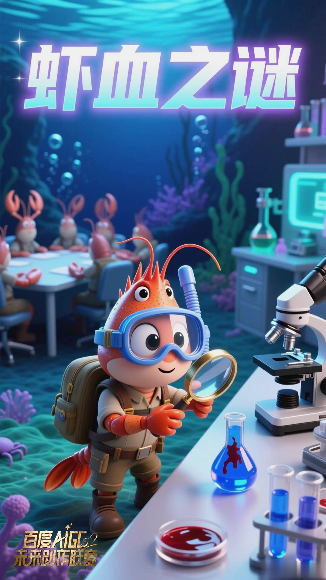 虾的血液是蓝色,是血液里藏了“蓝色小精灵使者”?