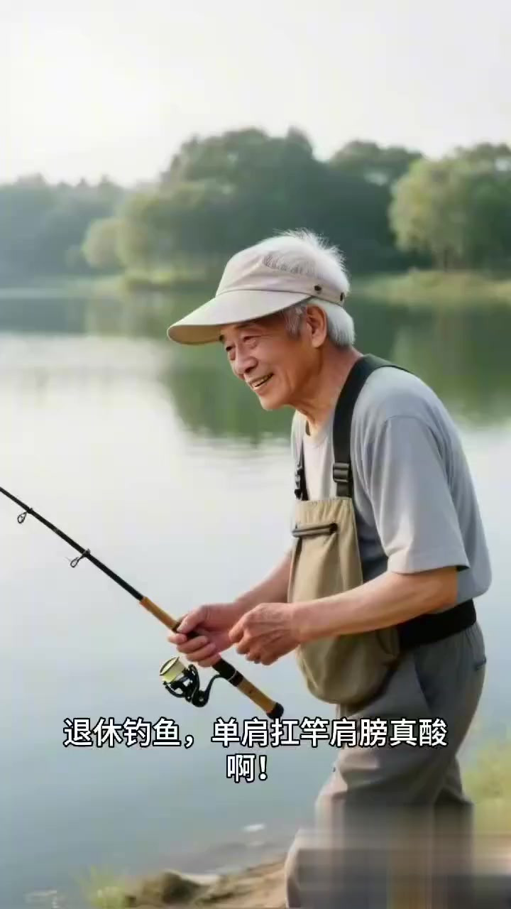 退休钓鱼爱好者:扛鱼竿肩酸 + 久坐腰累?鸡肉粥 + 肩拉伸