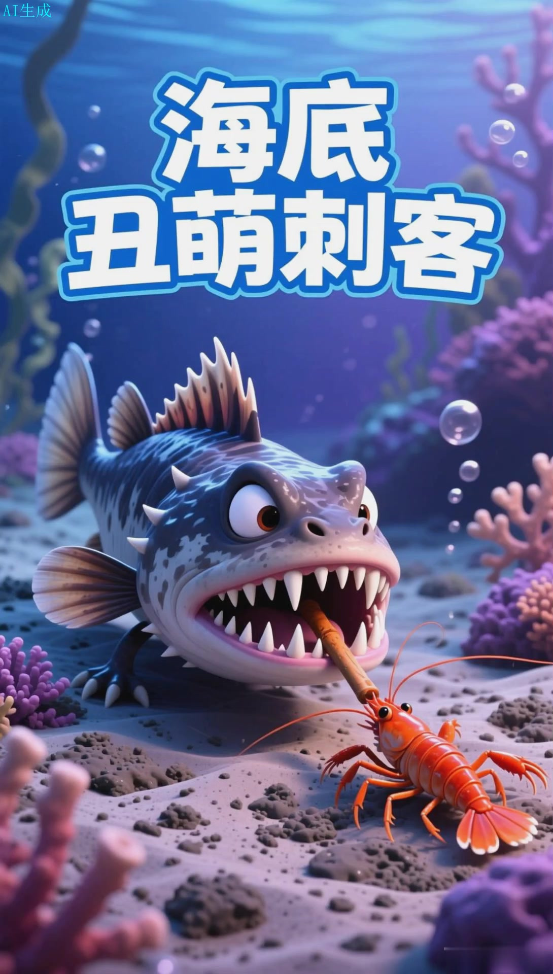 狼牙虾虎鱼外形丑陋,底栖环境的食虫鱼