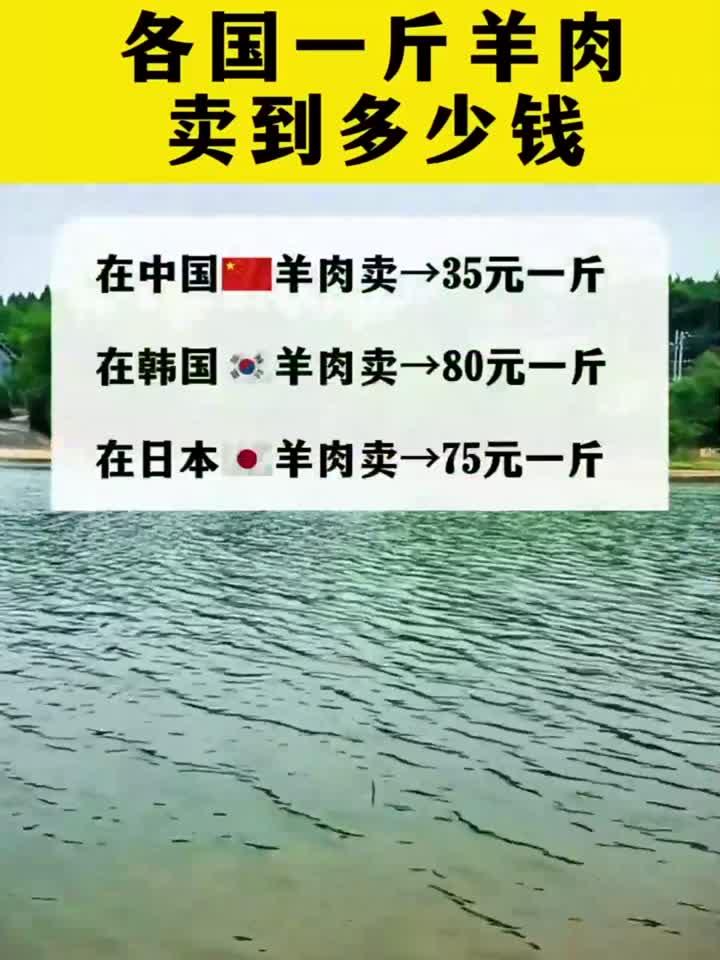 各国一斤羊肉卖到多少钱?