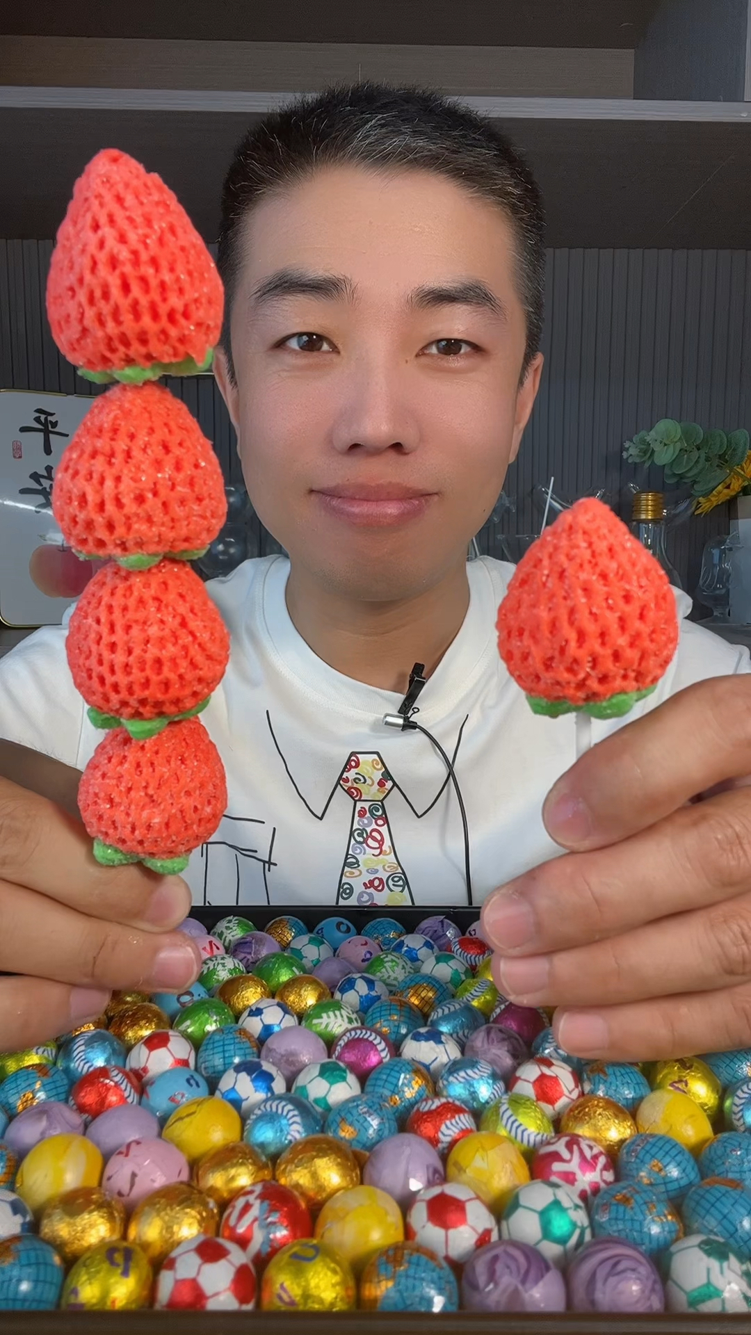 今天吃草莓巧克力