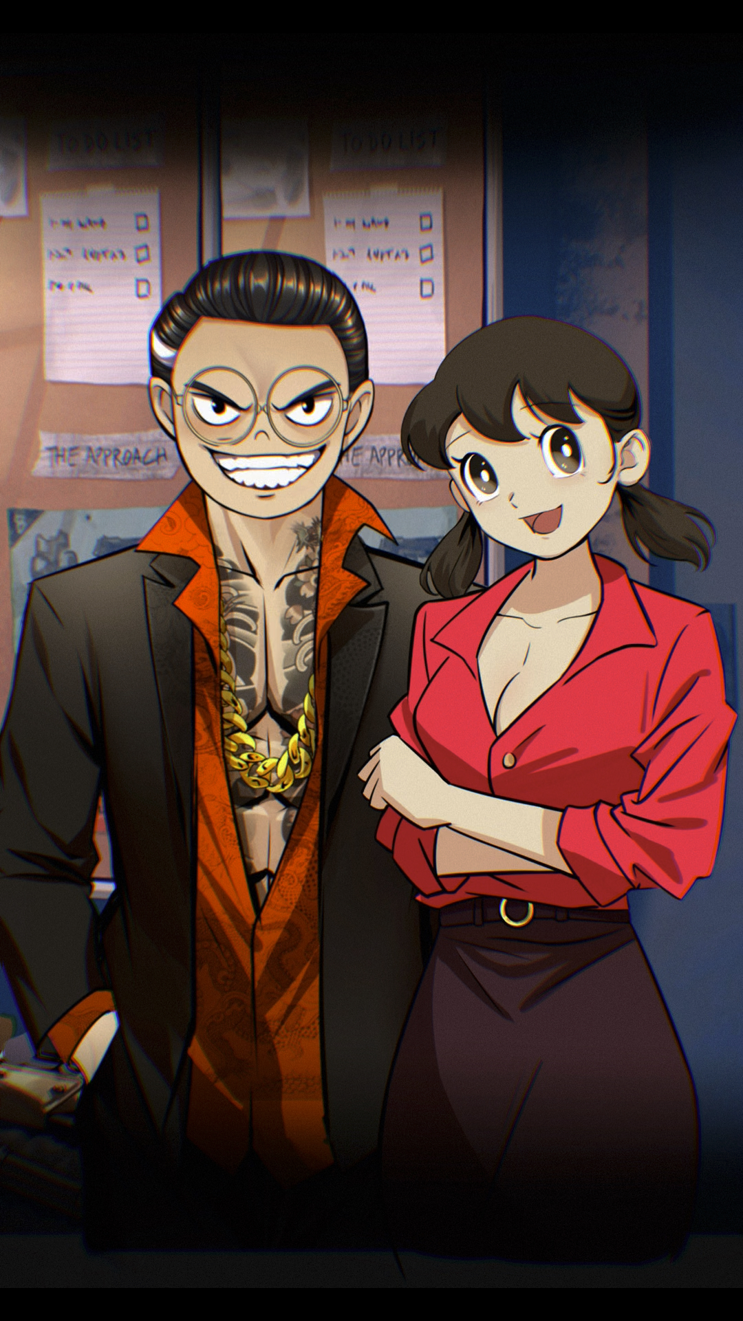 头像设计之建材王总与不吃香菜#大雄静香结婚