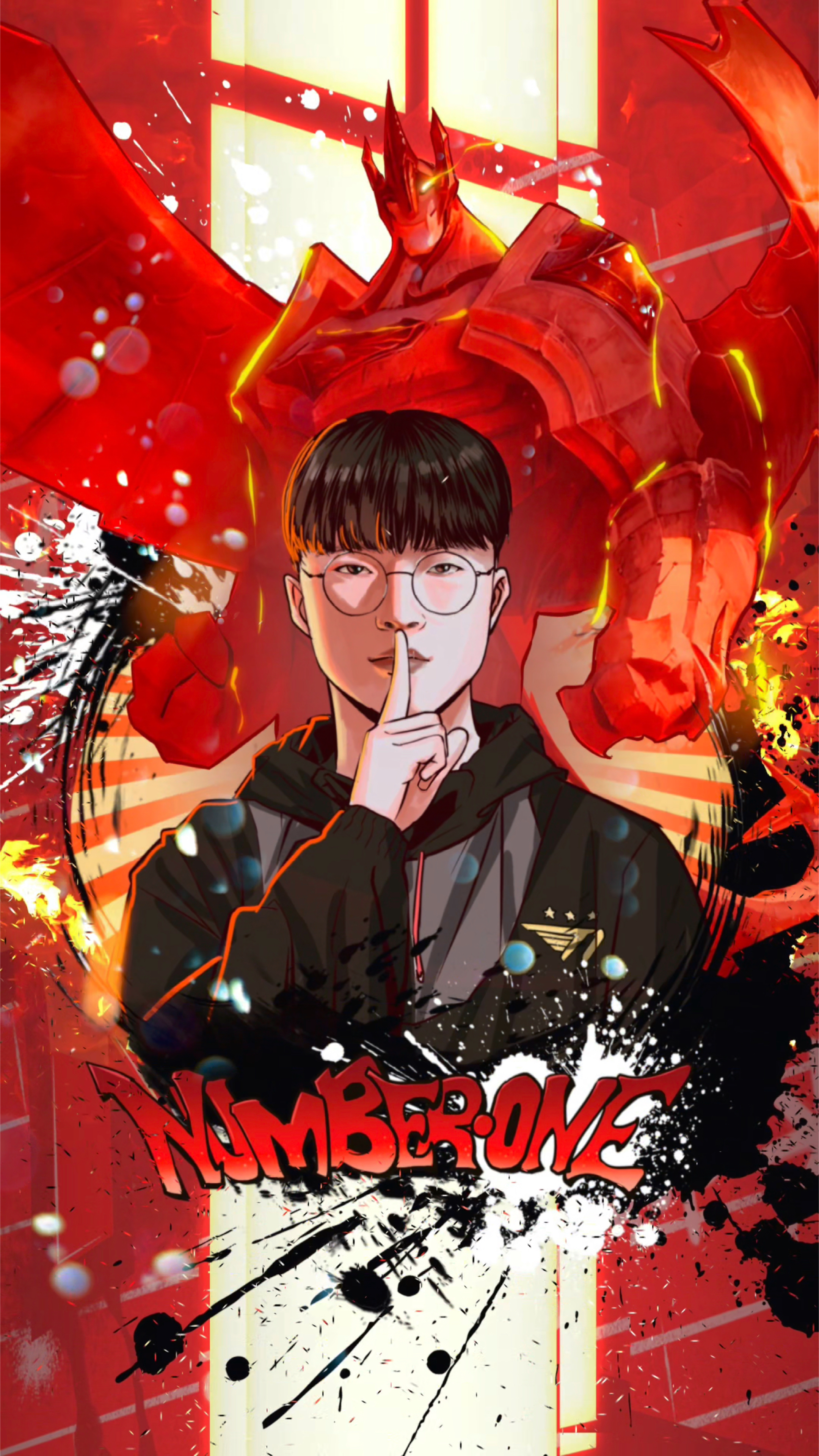 头像设计之faker大魔王六冠#faker #画画 #英雄联盟