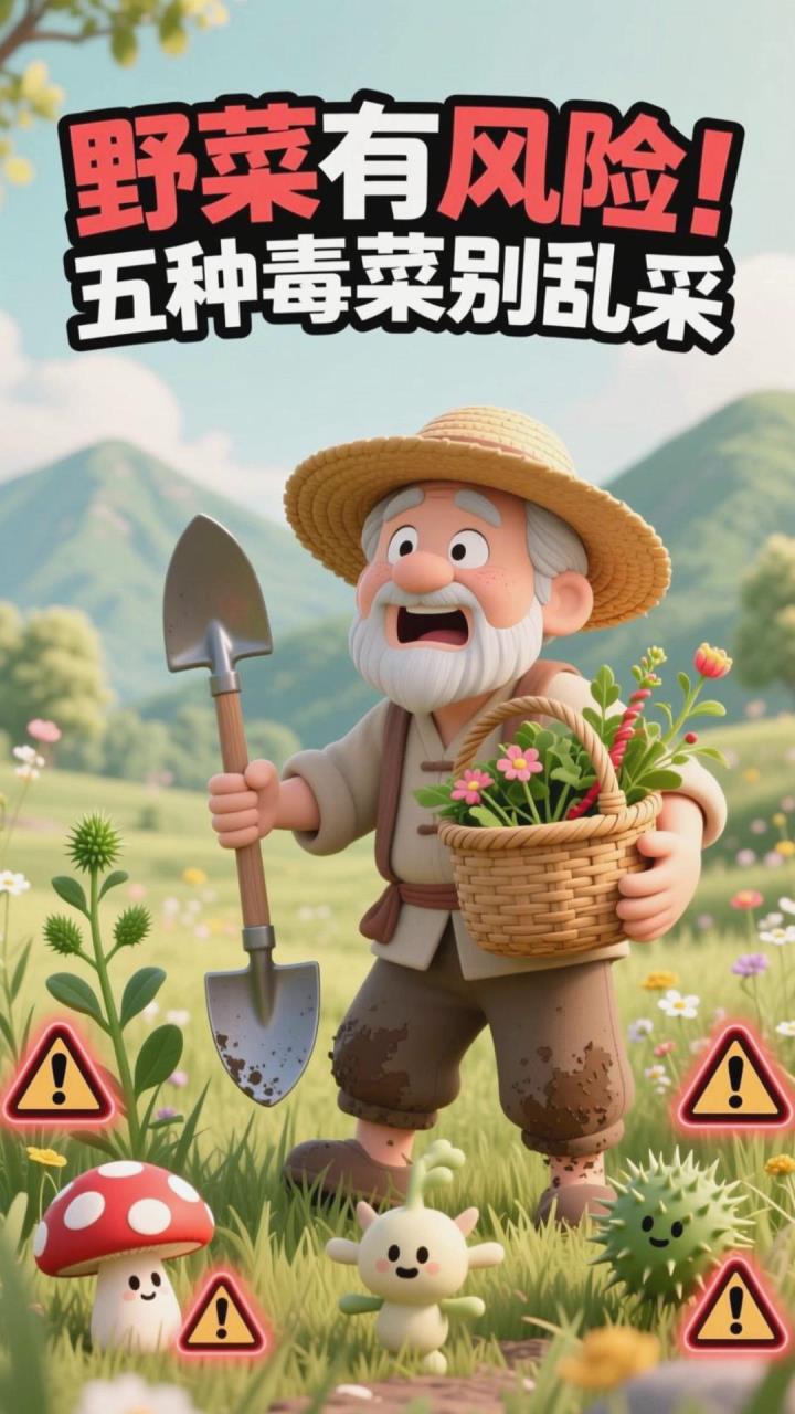 食在当季之野菜风险指南：这5种野菜有毒养生辨形