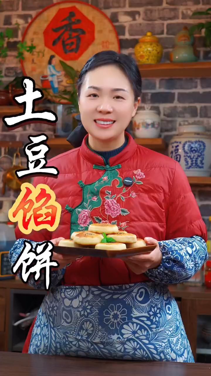 两个土豆，就能做出外酥里软，鲜香入味的美味馅饼。