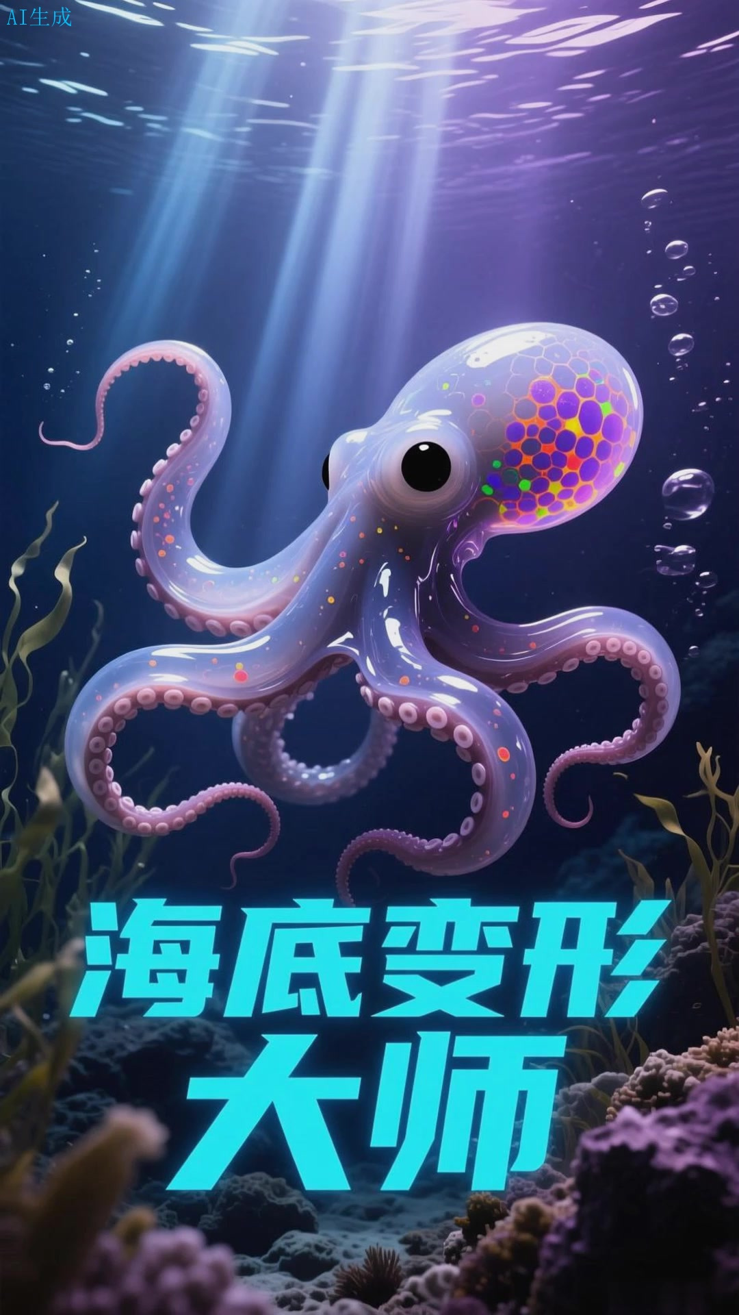 拟态章鱼,变形大师,能模仿比目鱼、海蛇等多种生物