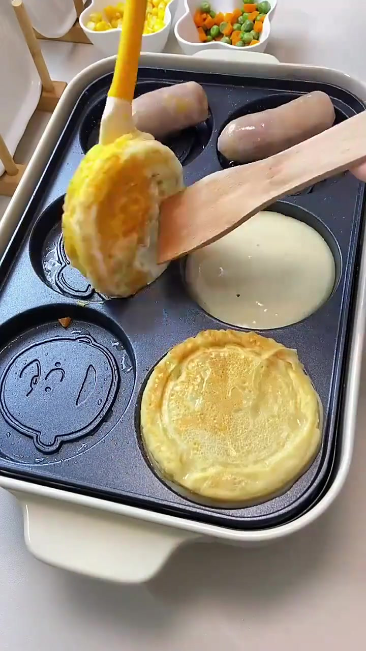 小学生早餐，今天做了自己小时候爱吃的鸡蛋汉堡