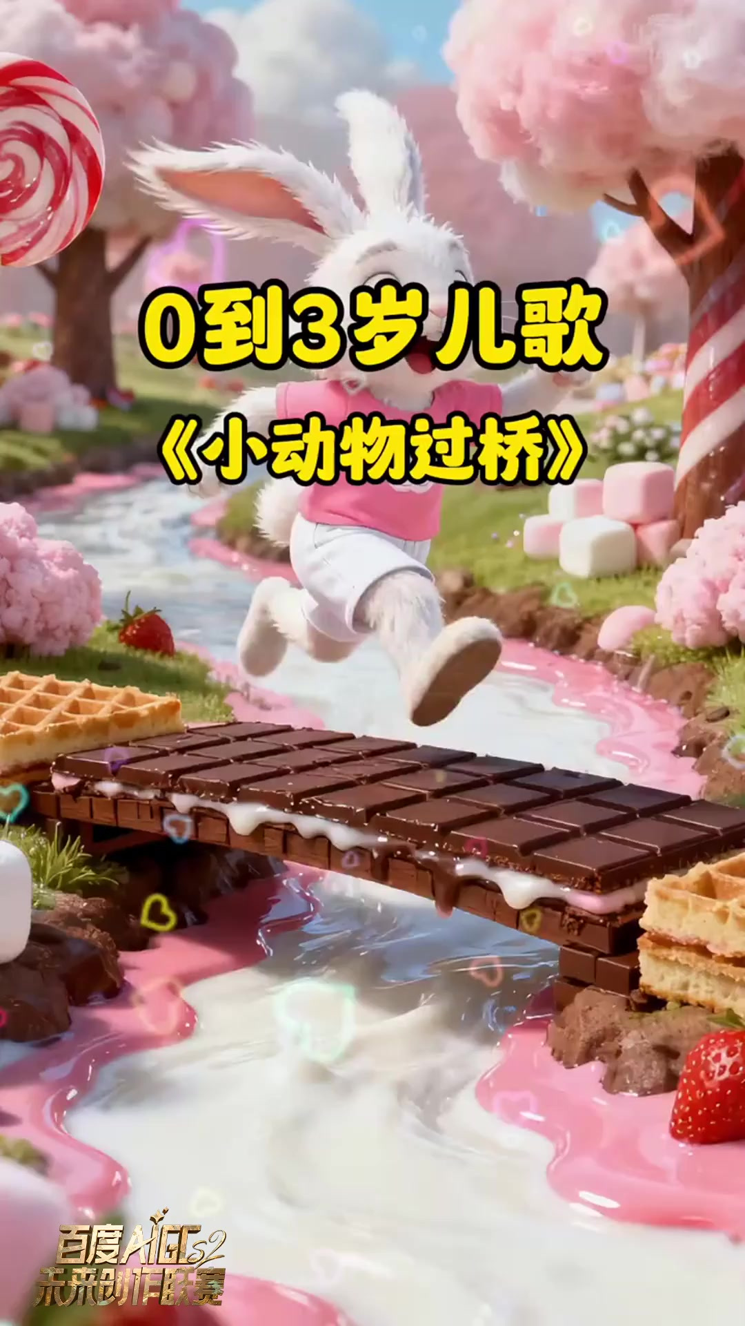 AI绘制治愈系《小动物过桥》:高画质萌兔萌鸭,每一帧都是壁纸