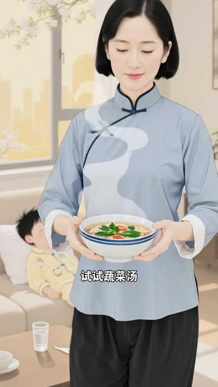 孩子感冒没胃口,蔬菜汤来助力