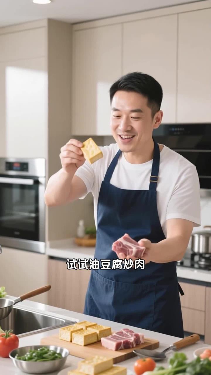 油豆腐炒肉,营养均衡,美味又健康