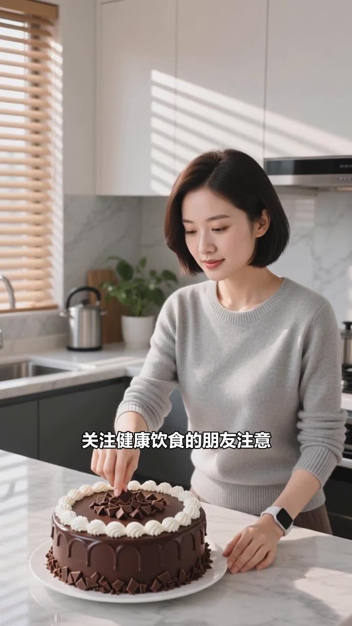 少吃巧克力蛋糕,减少热量