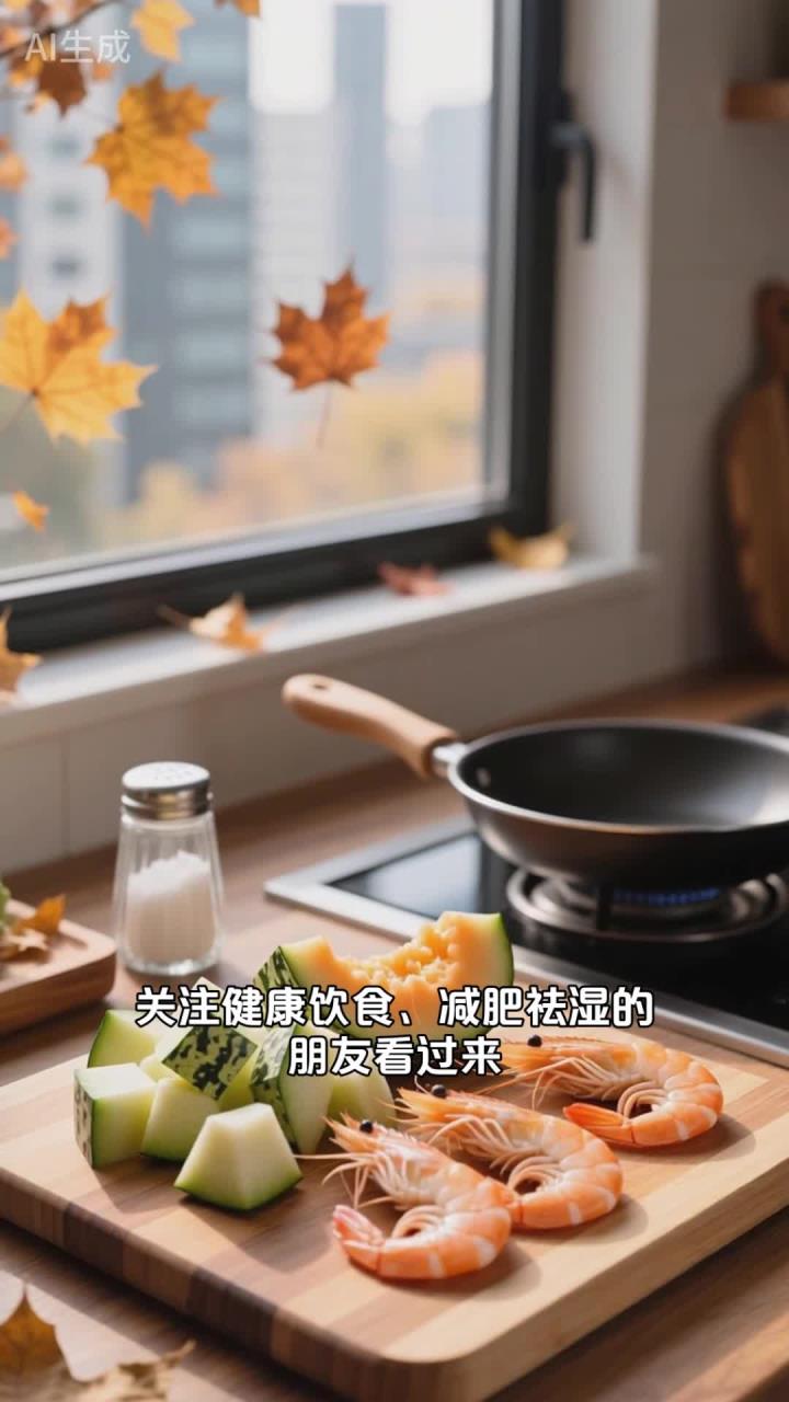 秋季 “刮油” 神器:冬瓜虾仁汤,低卡又祛湿