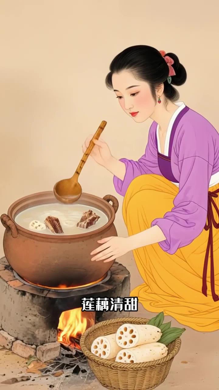家常版处暑润燥汤!莲藕排骨汤,好喝又养生