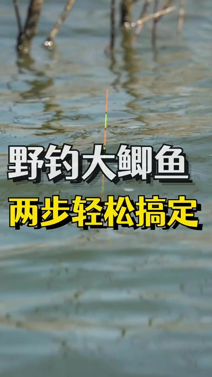 野钓大鲫鱼，最简单方便的两步调漂方法！