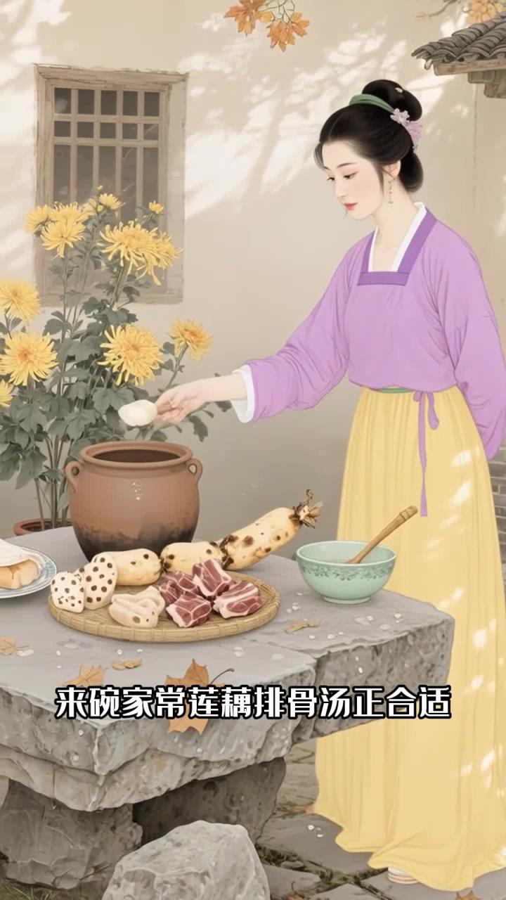 家常版处暑润燥汤!莲藕排骨汤,好喝又养生