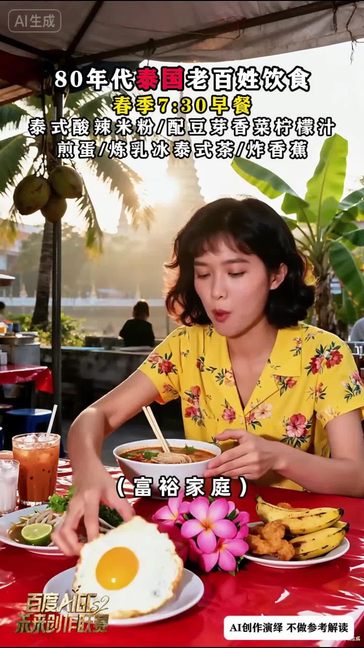 80年代泰国、唐山、小美百姓的早餐饮食对比是怎么样的