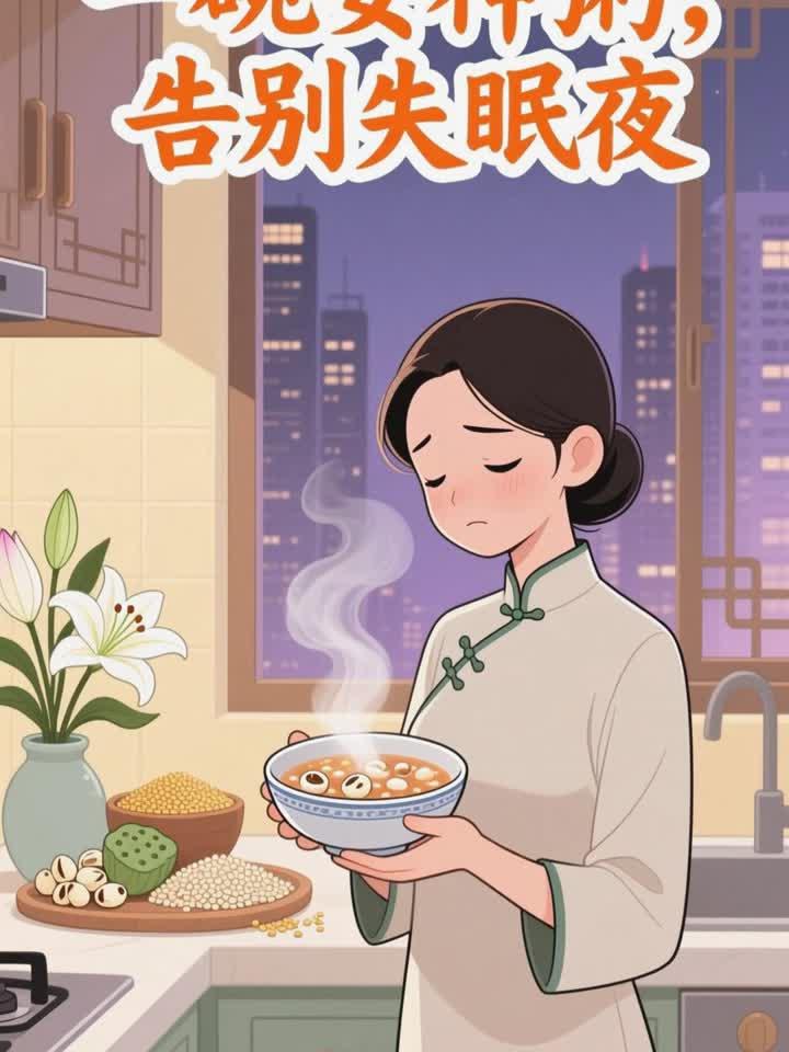 失眠多梦：百合 + 莲子 + 小米，煮粥安神
