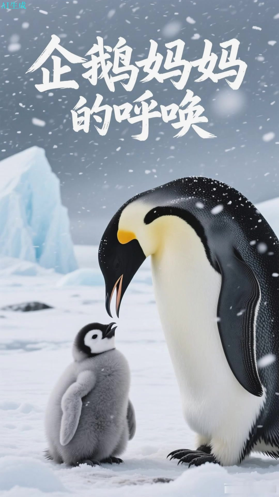 企鹅用叫声安抚幼崽,独特频率让宝宝安静