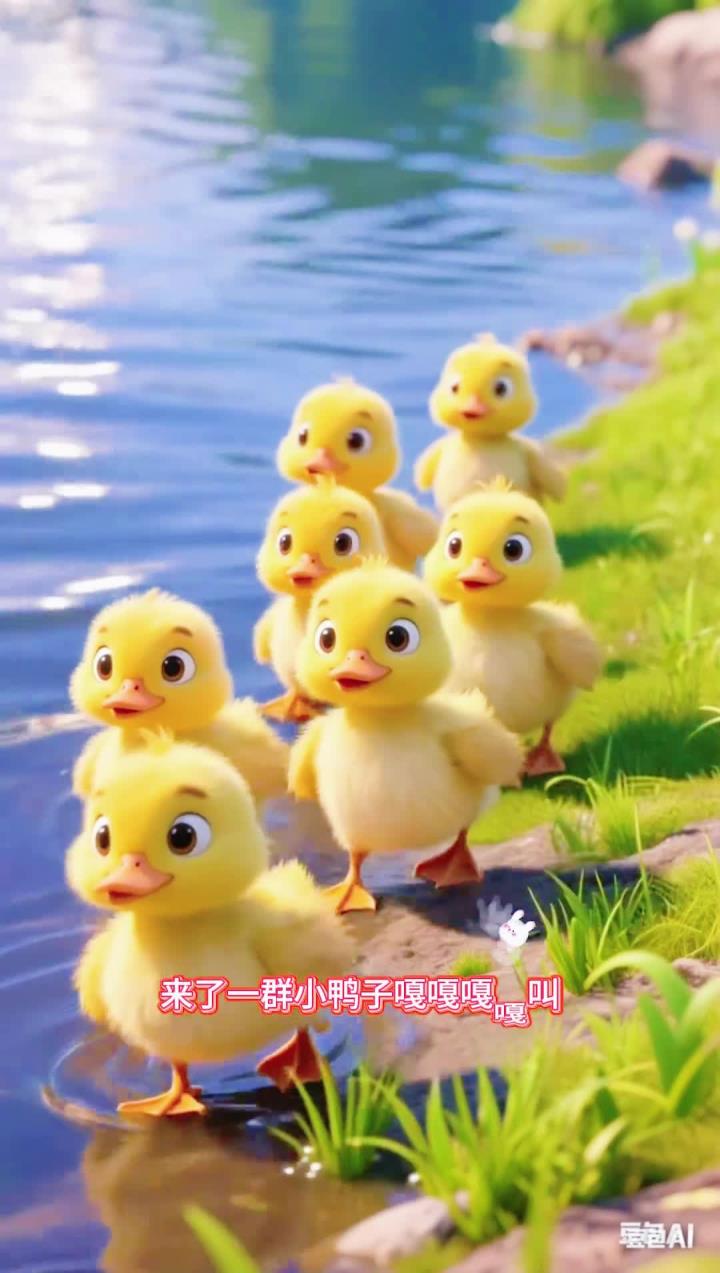 0-6岁儿歌来了一群小鸭子