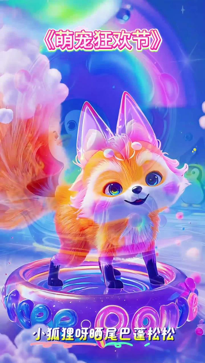 儿童启蒙早教儿歌《萌宠狂欢节》儿歌多多 小狐狸 小企鹅 小熊猫 小蜗牛呀画银线 亮