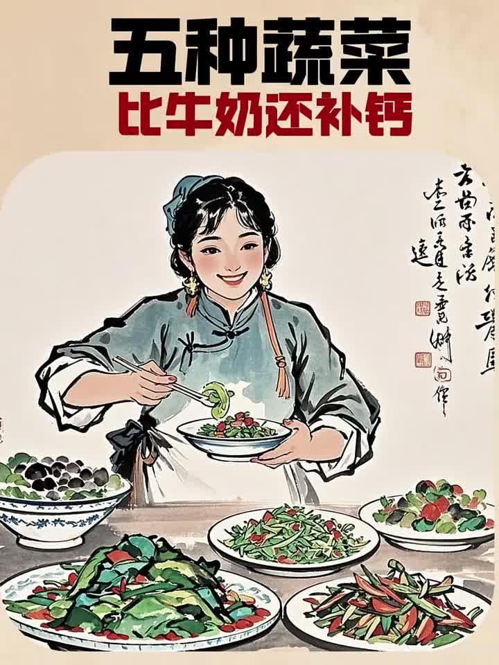 比牛奶更补钙的五种蔬菜