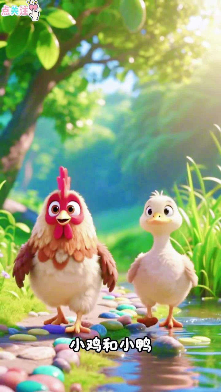 小鸡和小鸭,住在山脚下。0-3岁宝宝早教儿歌 儿童动画 儿童安全常识 音乐律动 热门儿