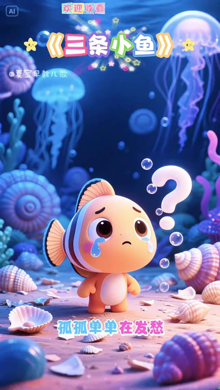 《小鱼水中游》早教儿歌