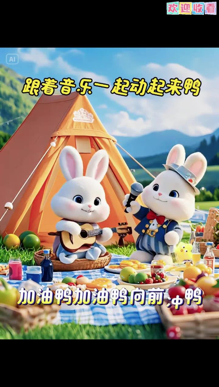 启蒙早教儿歌《加油鸭》向前冲鸭