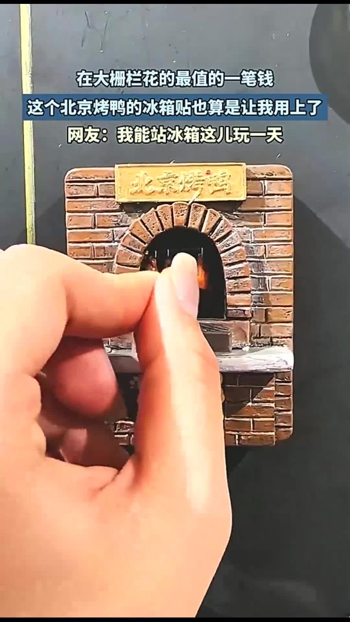 在大栅栏花的最值的一笔钱,这个北京烤鸭的冰箱贴也算是让我用上