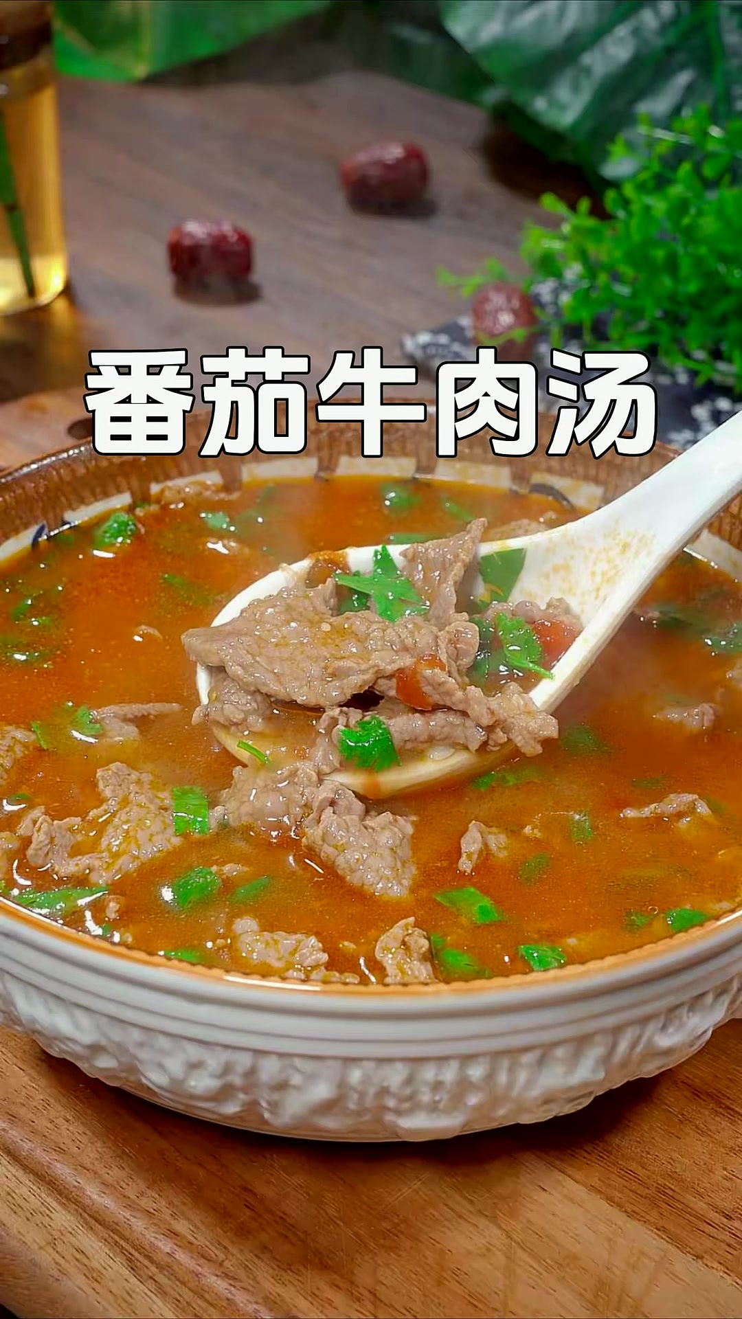 孩子不爱吃饭的时候你就给他做这个番茄牛肉汤,牛肉嫩滑汤酸开胃