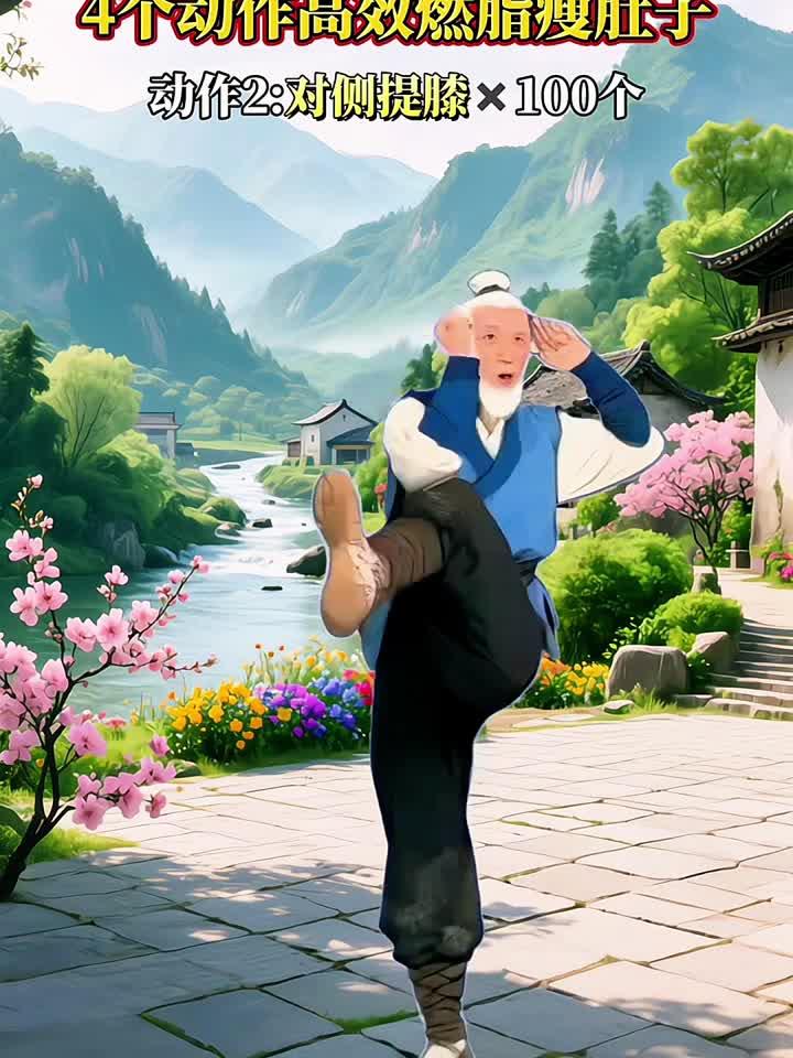 腰上赘肉多松松垮垮,每天坚持练习这四个动作,快速消除大肚腩