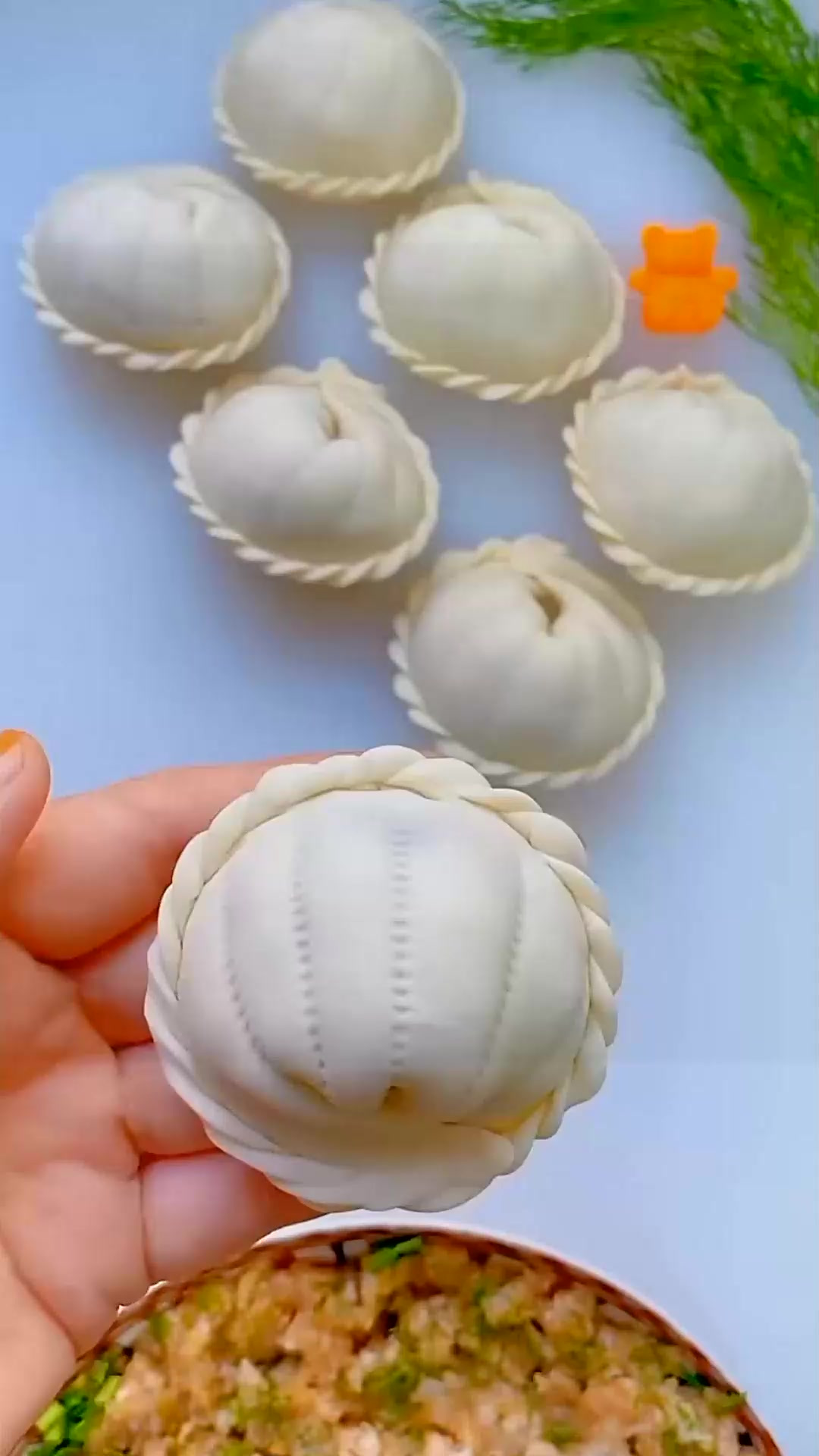 简易饺子摆盘 