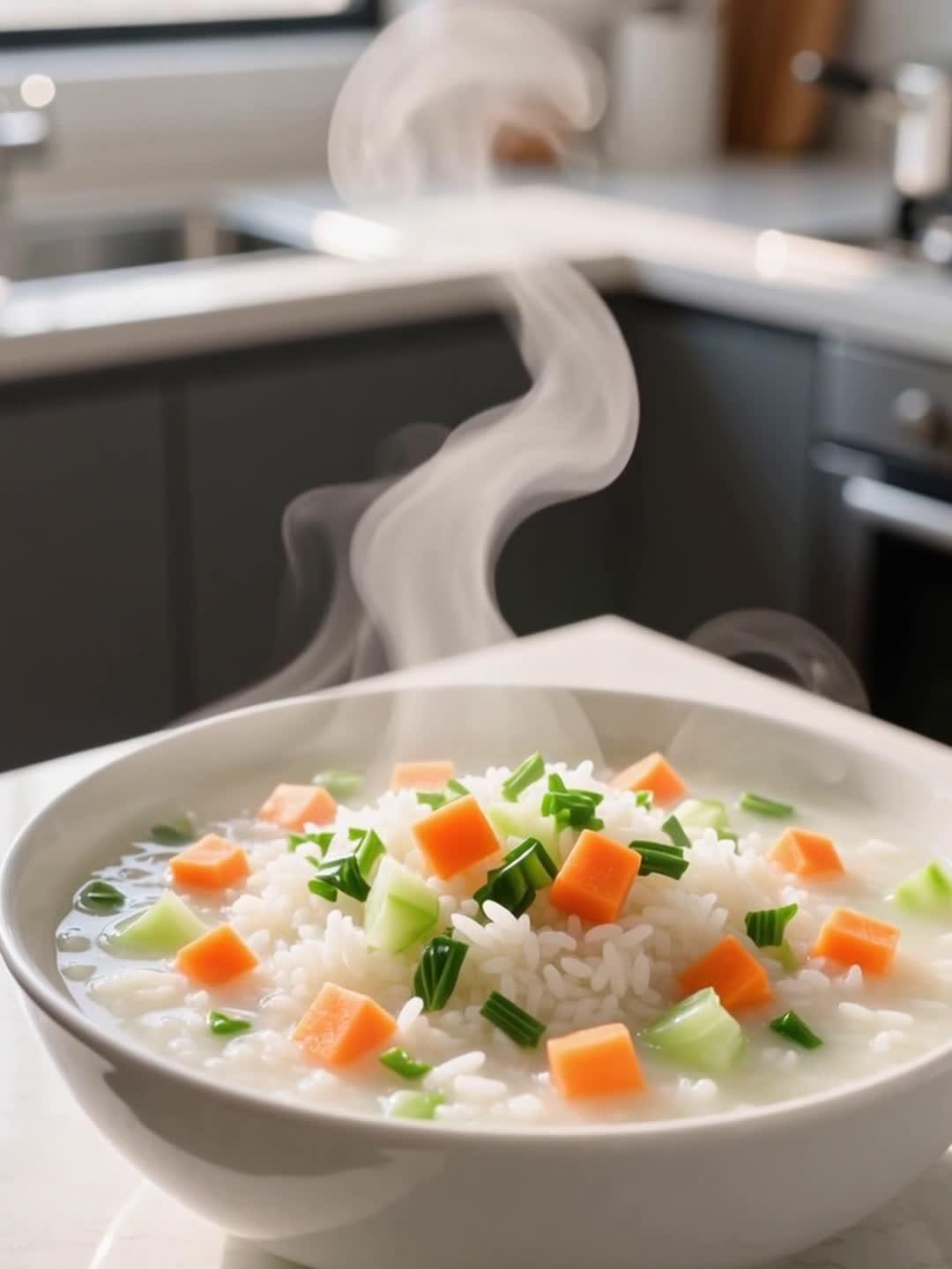 早餐制作时 做份蔬菜粥 清淡养胃