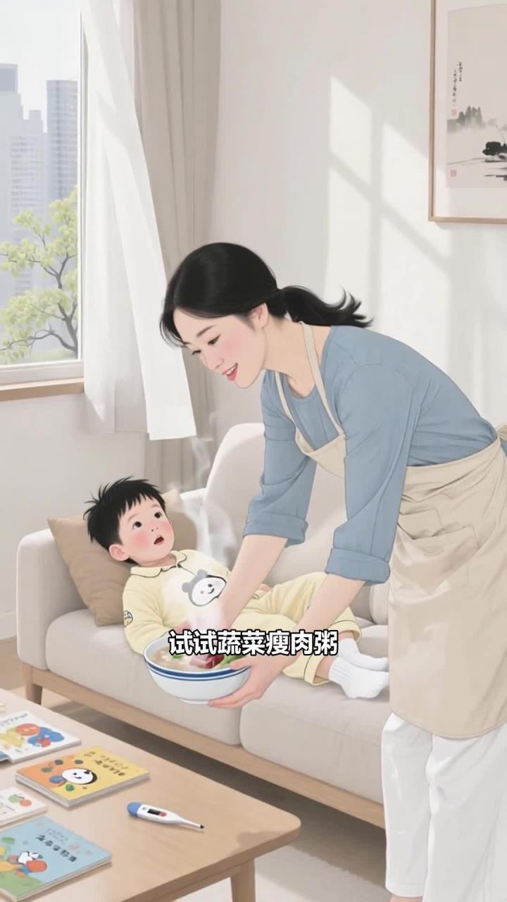 孩子感冒没胃口?试试蔬菜瘦肉粥!