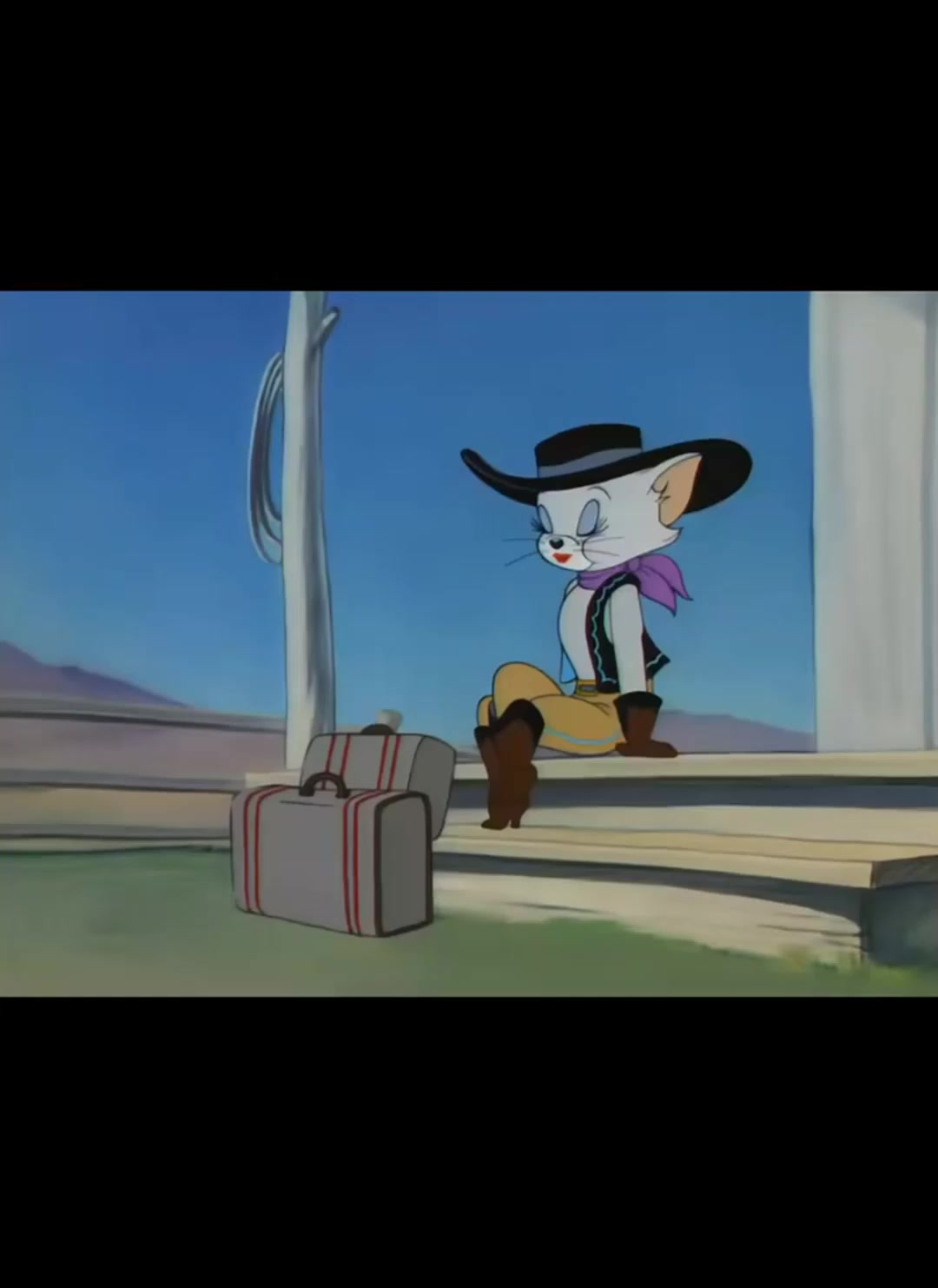 《猫和老鼠》牛仔白猫拟人_1