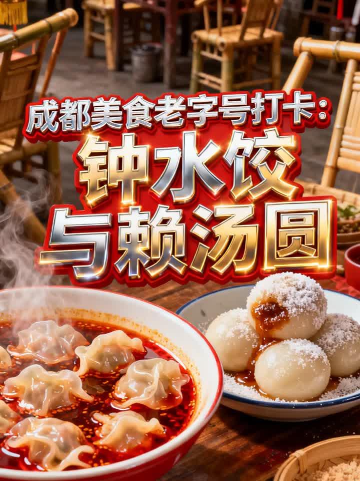 成都美食老字号打卡：钟水饺与赖汤圆