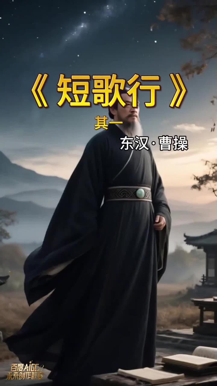 《短歌行》东汉·曹操|朗诵:对酒当歌,人生几何?譬如朝露,去日苦多。慨当以