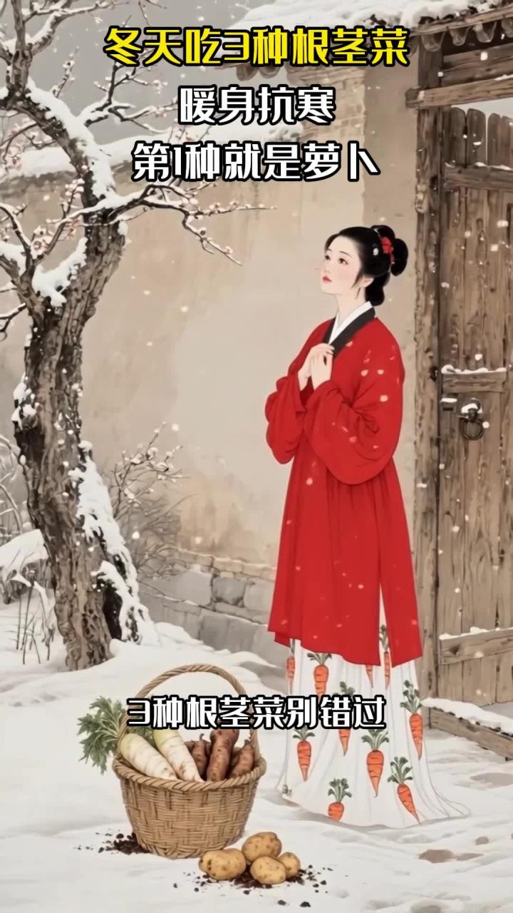 冬天吃3种根茎菜:暖身抗寒,第1种就是萝卜